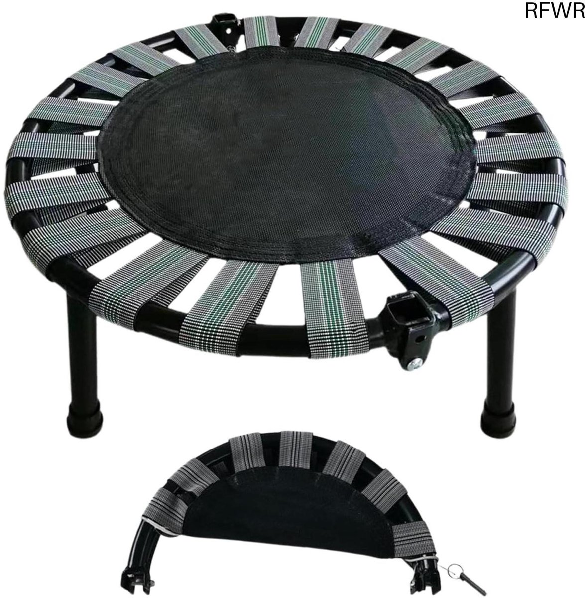  ® Opvouwbare Mini-Trampoline voor Fitness en Oefeningen - Perfect voor Indoor en Thuistraining