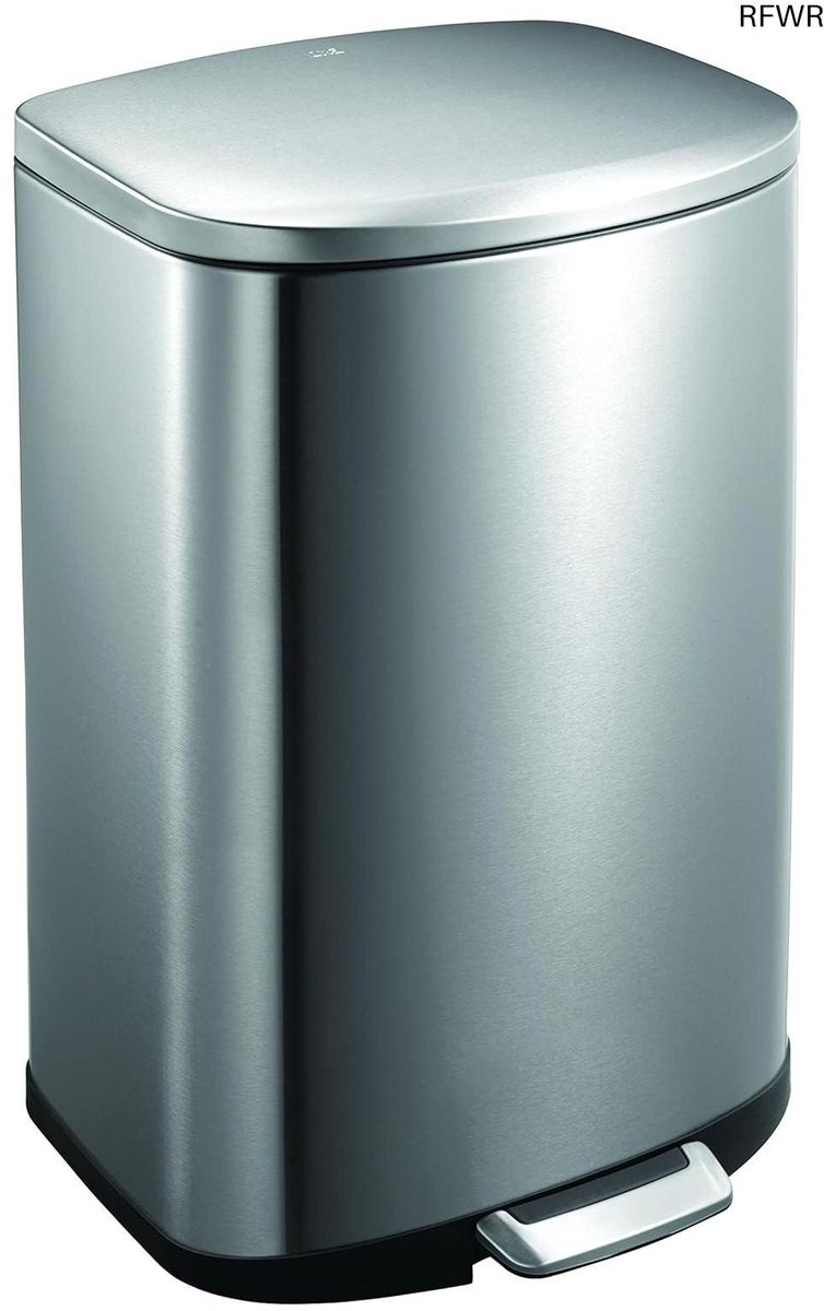  ® Pedaalemmer 50 liter Roestvrij Staal met Dempersysteem en Vingerafdrukvrij