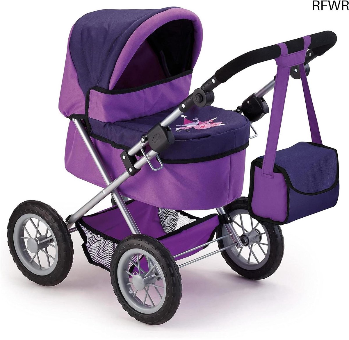  ®   verstelbaar met tas en duwstang - Lila