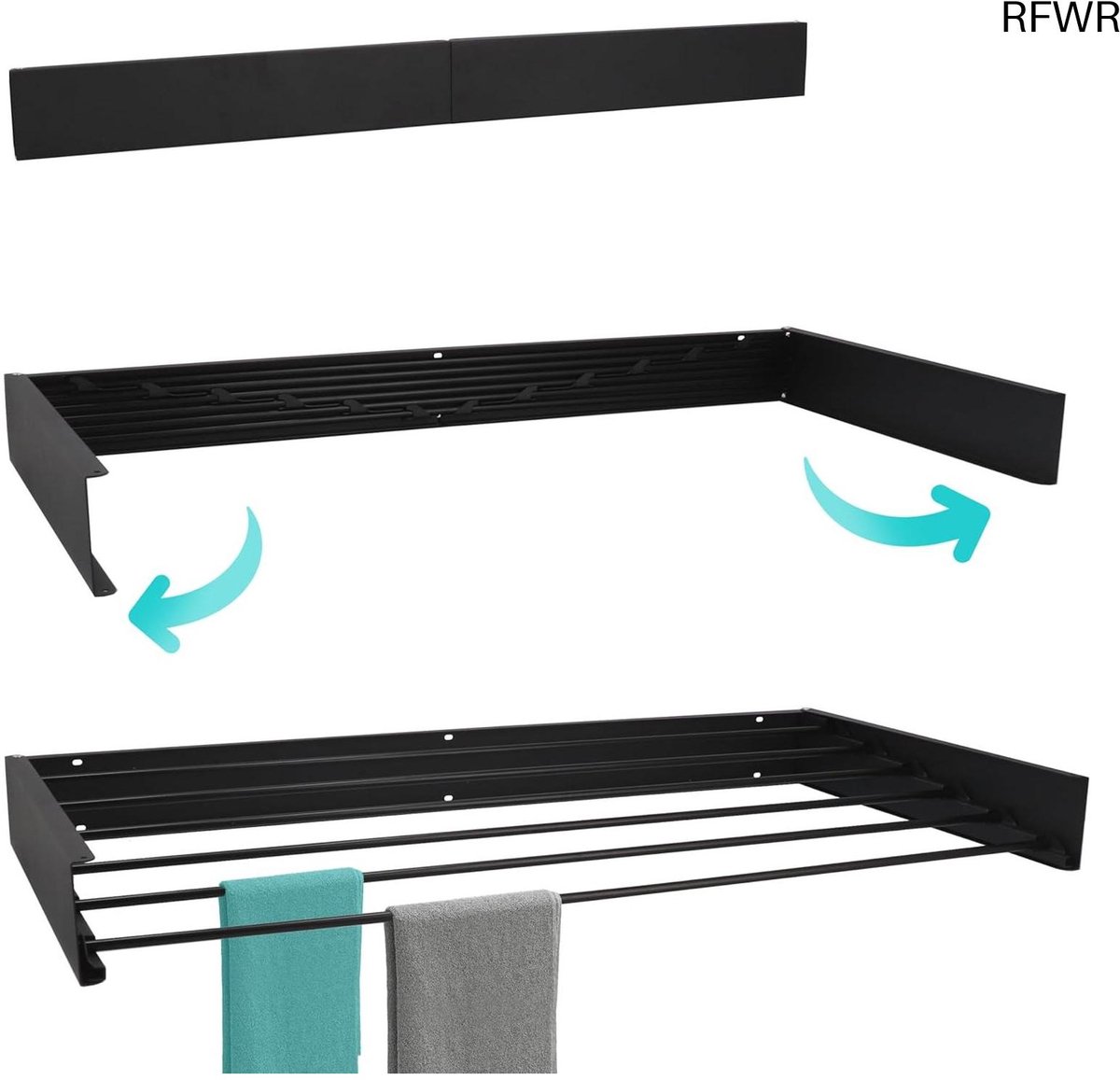  ® Wanddroogrek XL - 6 meter Drooglengte - Inklapbaar en Ophangbaar Design