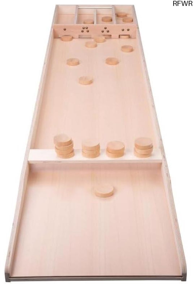  ® Wedstrijdsjoelbak 200 cm met 30 Sjoelstenen - Licht Afgewerkt