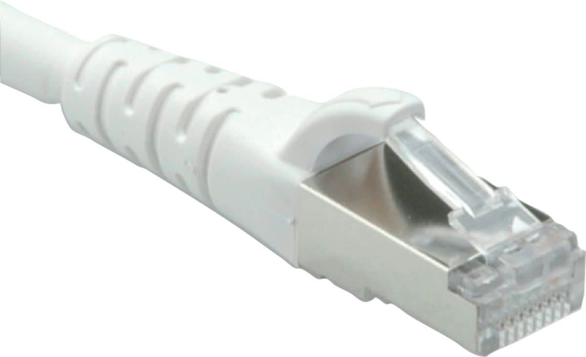 ROLINE 0.5m Cat.6a S/FTP 0.5m Cat6a SF/UTP (S-FTP) Wit netwerkkabel