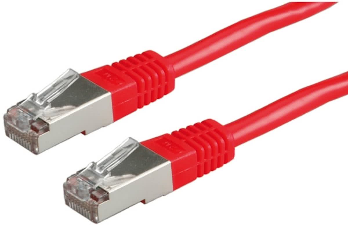 ROLINE S/FTP-Patchkabel Cat.5e, rood, 3m