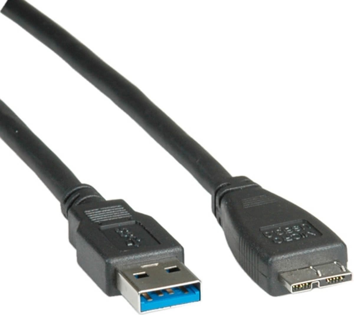 ROLINE USB 3.0 kabel, type A M - Micro A M 0,8m