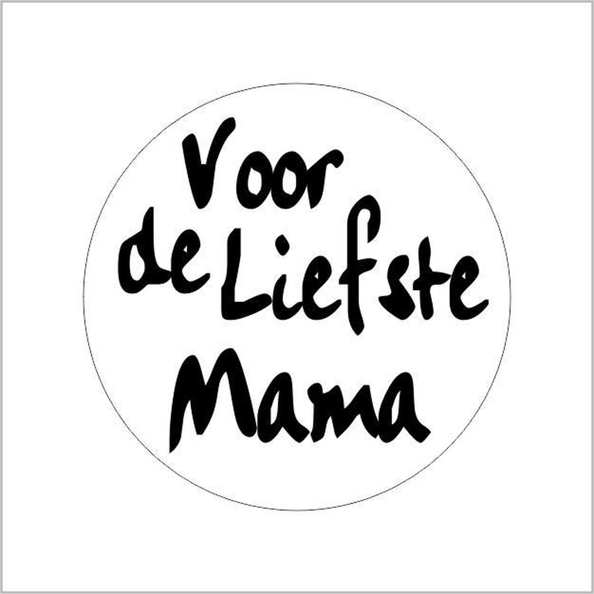 Voor de liefste mama - sticker / etiket - voor een cadeautje / kado - moederdag - 10 stuks - cadeaustickers - afsluitstickers - decoratie stickers - birthday stickers - gift stickers