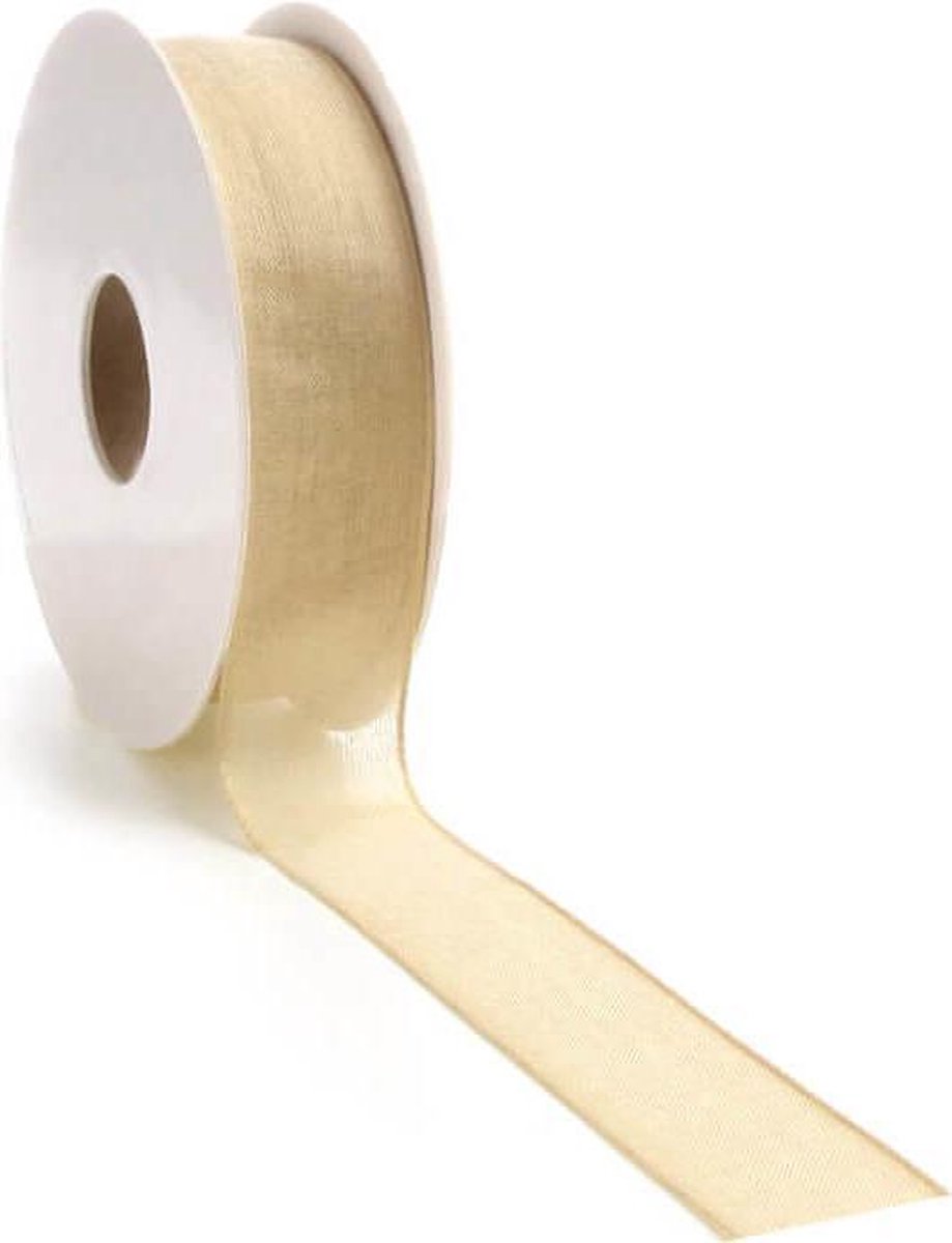 Lint Batiste Goud 25mm x 20m