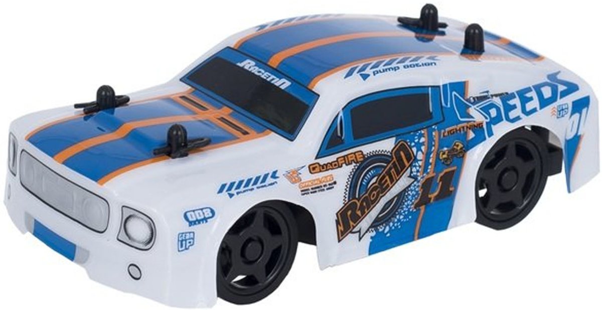 Race-Tin Rc Car Mustang Wit 1/28