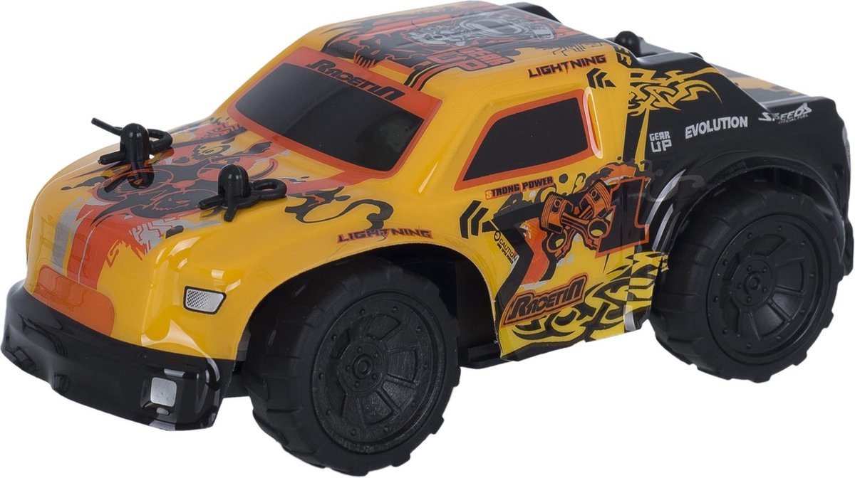 Race-tin Rc Auto 4x4 15 Cm 1:32 Geel/zwart