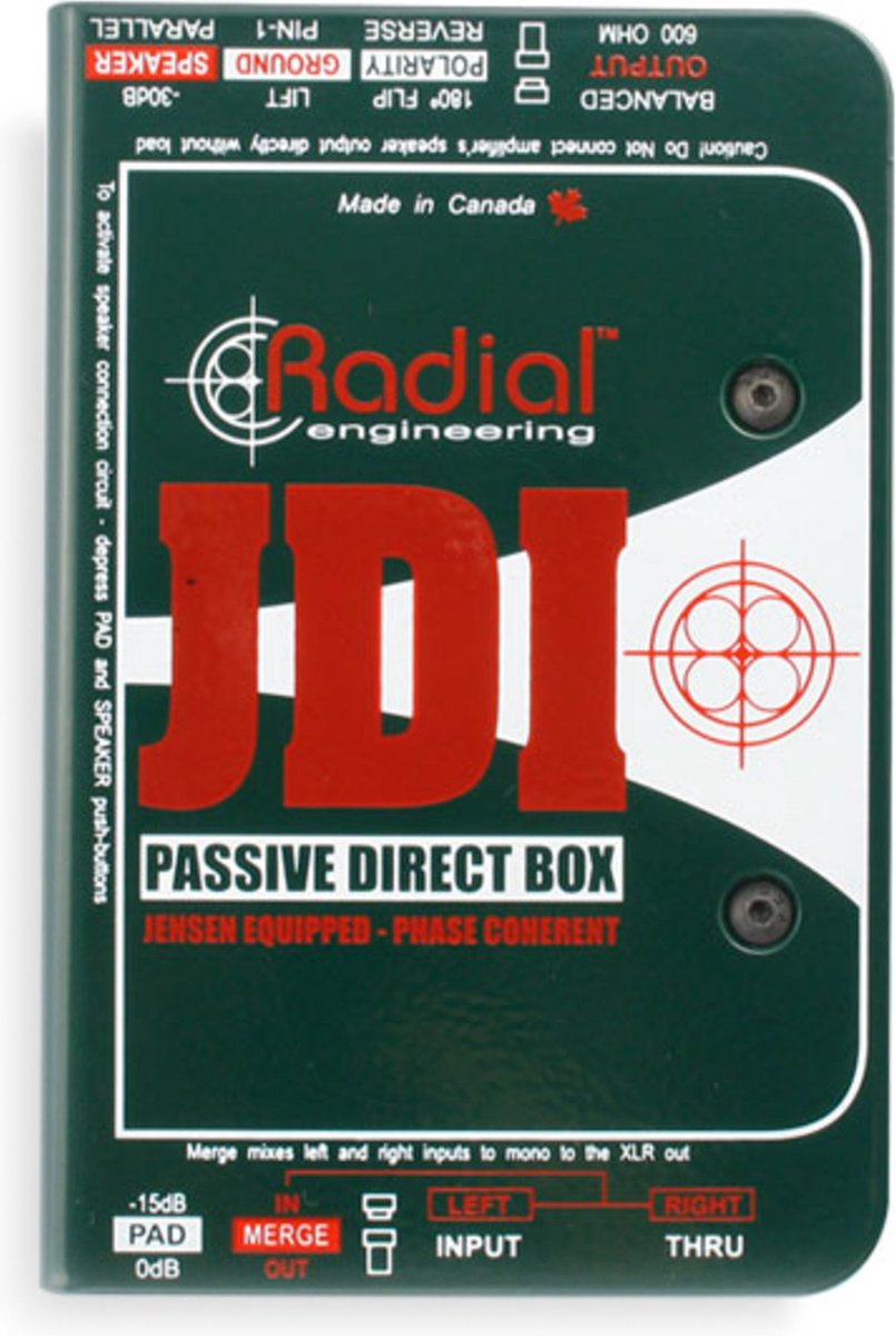 Radial JDI passieve DI-Box - DI boxen