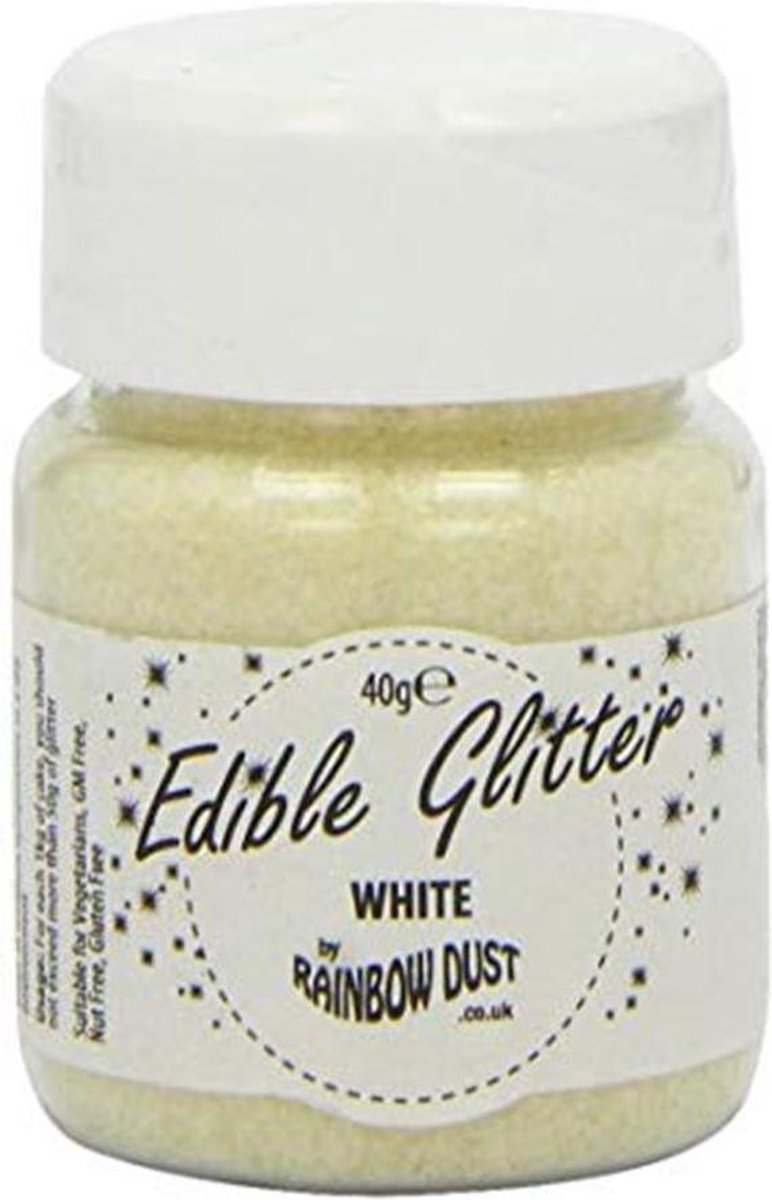 RD Eetbare Glitter - Wit - 40g