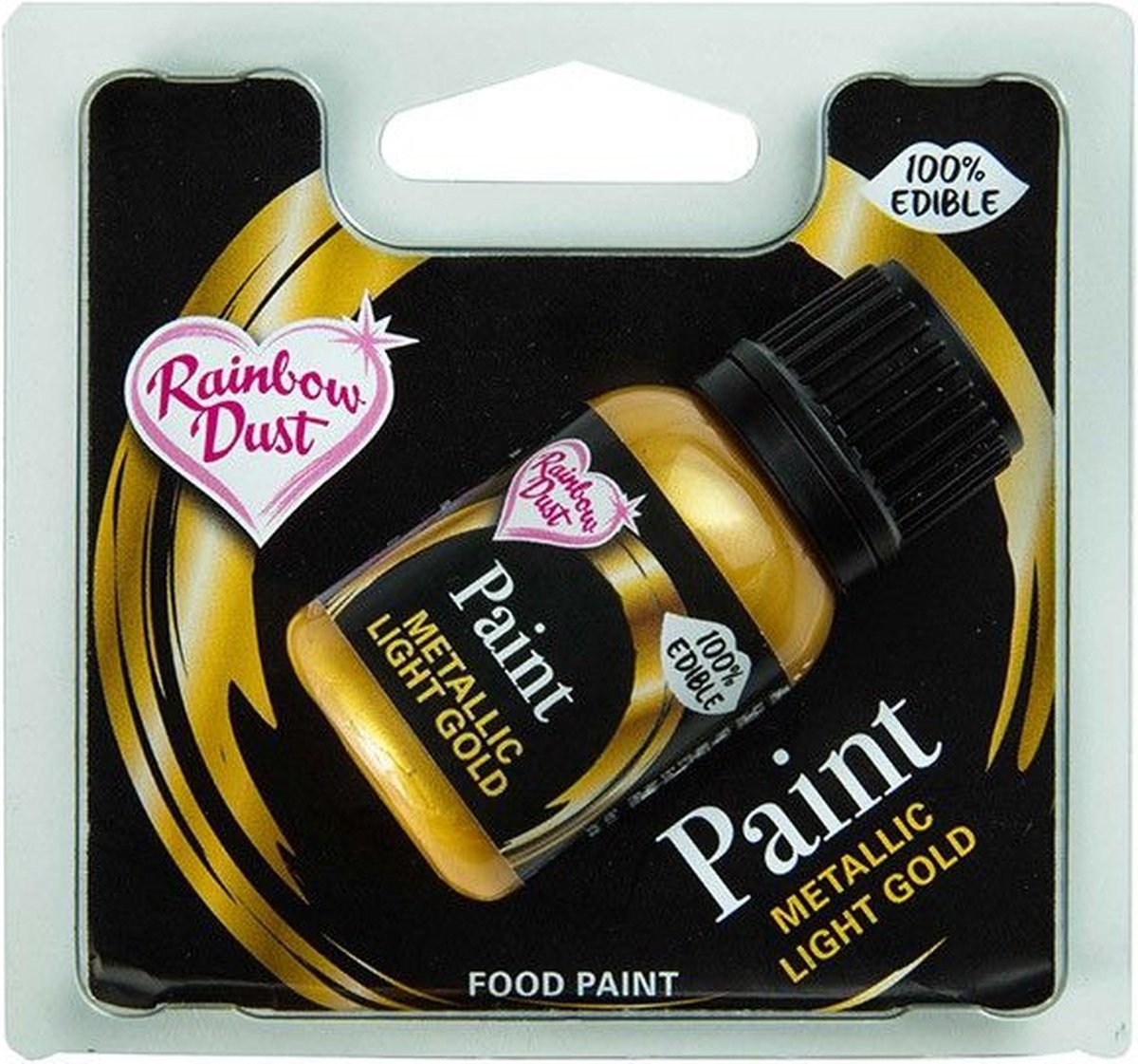 RD Eetbare Metallic Verf Light Gold 25 ml