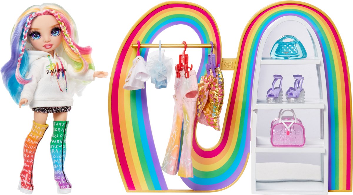   - Amayas Rainbow Closet Playset - Kleurrijke Opbergoplossing