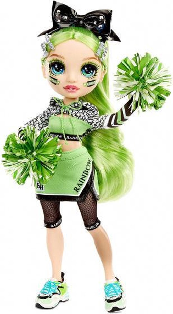 tienerpop Cheerleader Jade 27 cm groen 3-delig