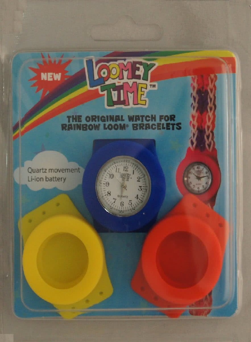 Loomey Time horloge met 2 extra houders - Loom Armbandjes