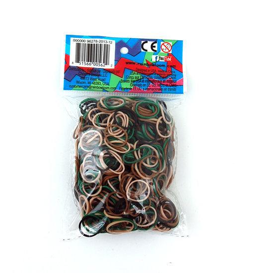   Elastiekjes - Bandjes Camouflage - 600 stuks