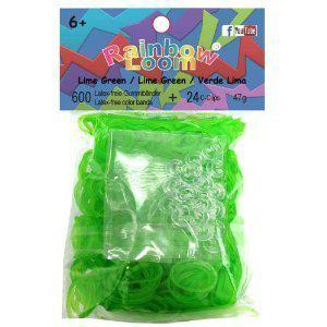 Rainbow Loom Elastiekjes - Lime Groen Bandjes - 600 Stuks