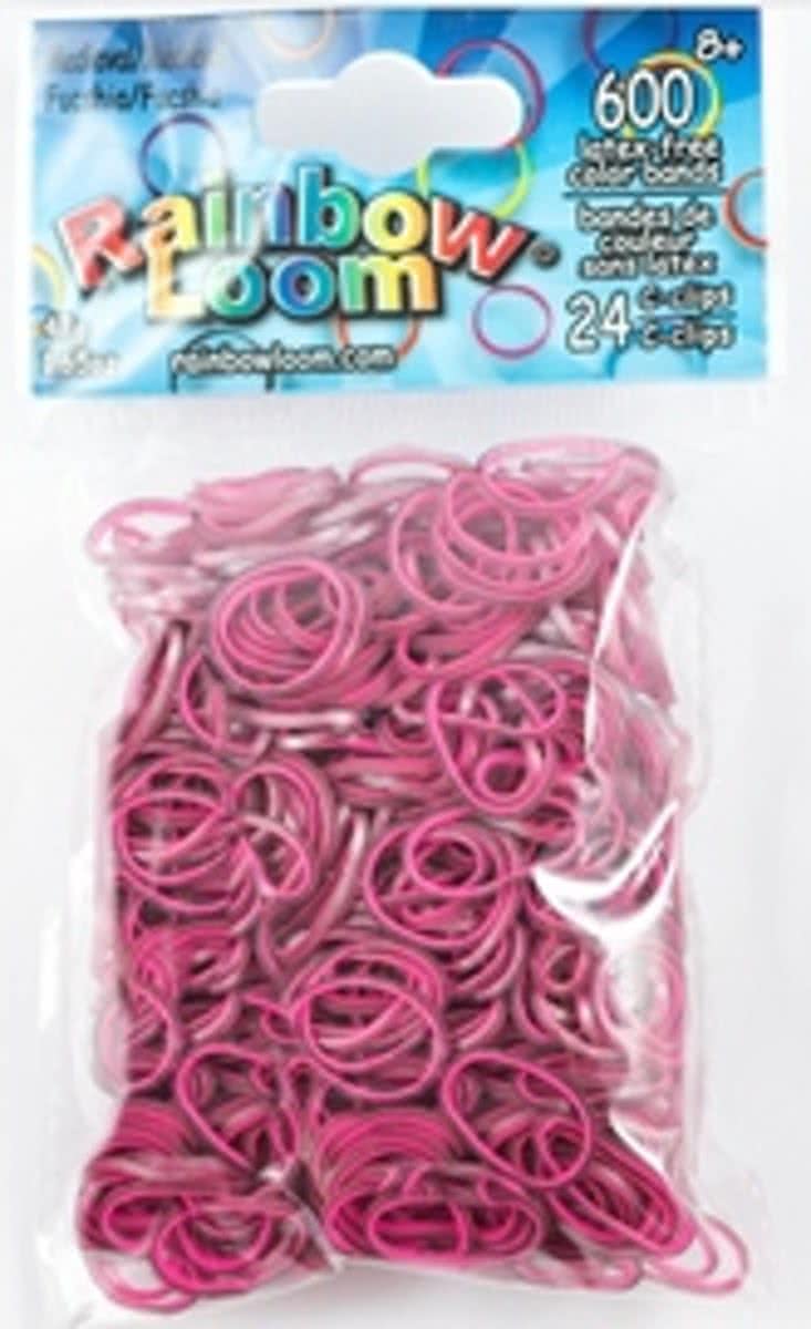 Rainbow Loom Elastiekjes - Medieval Pink - 600 stuks