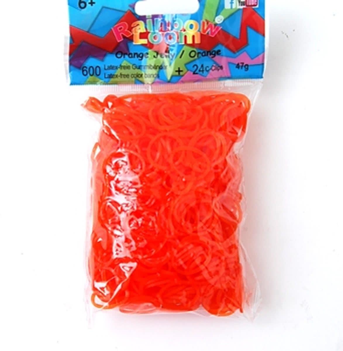   Elastiekjes - Oranje Jelly Bandjes - 600 Stuks