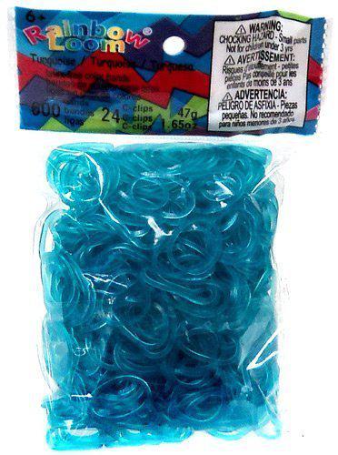   Elastiekjes - Turquoise Jelly Bandjes - 600 stuks