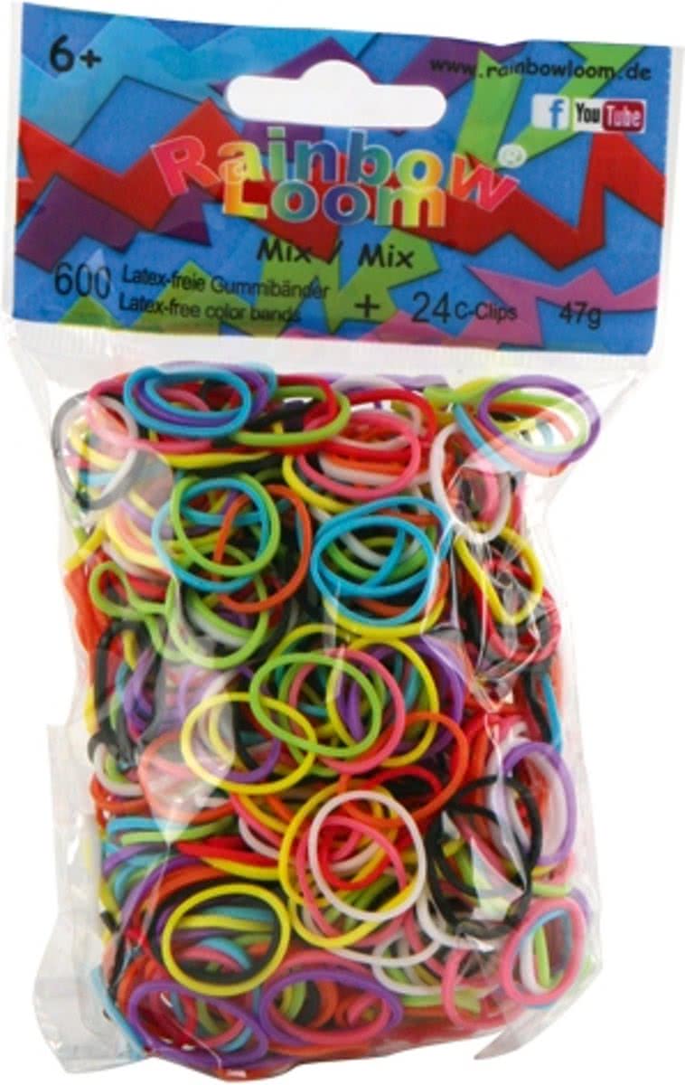 Rainbow Loom Regenboog Elastiekjes - 600 Stuks