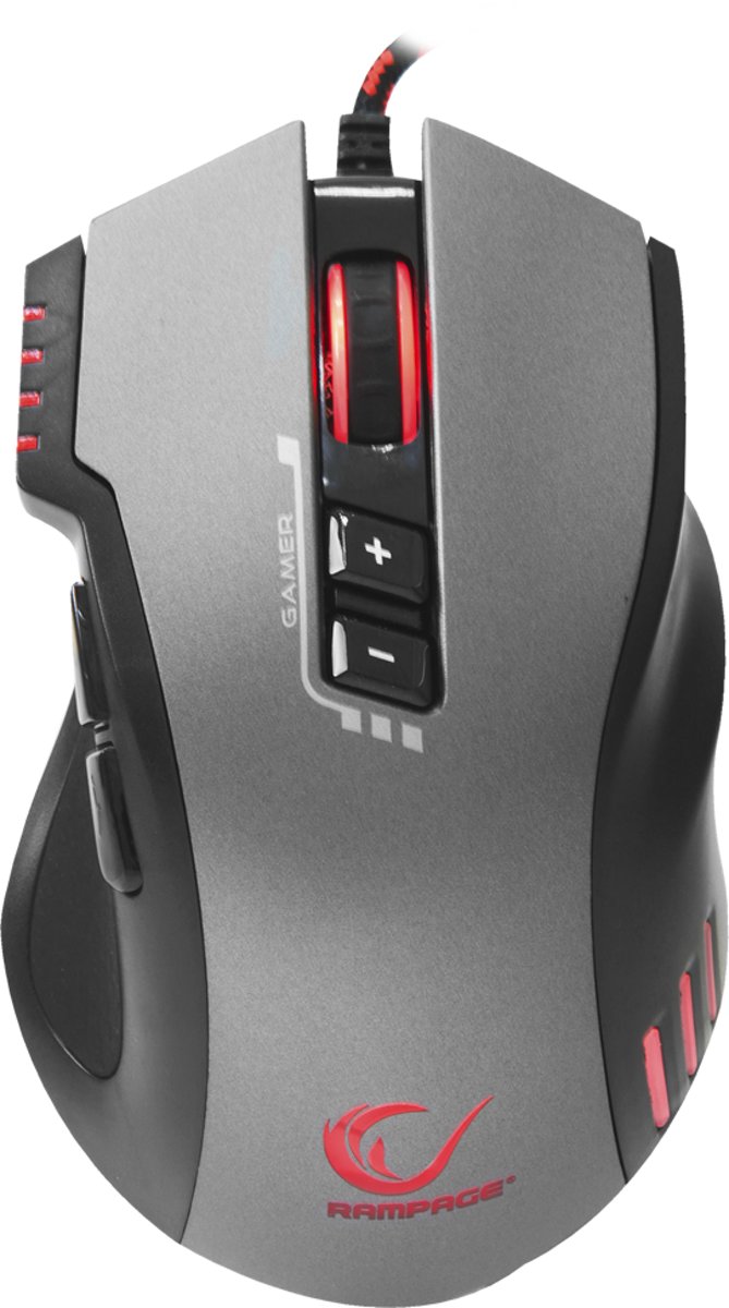 Rampage Everest SMX-R81 USB 3000 dpi LED gaming muis