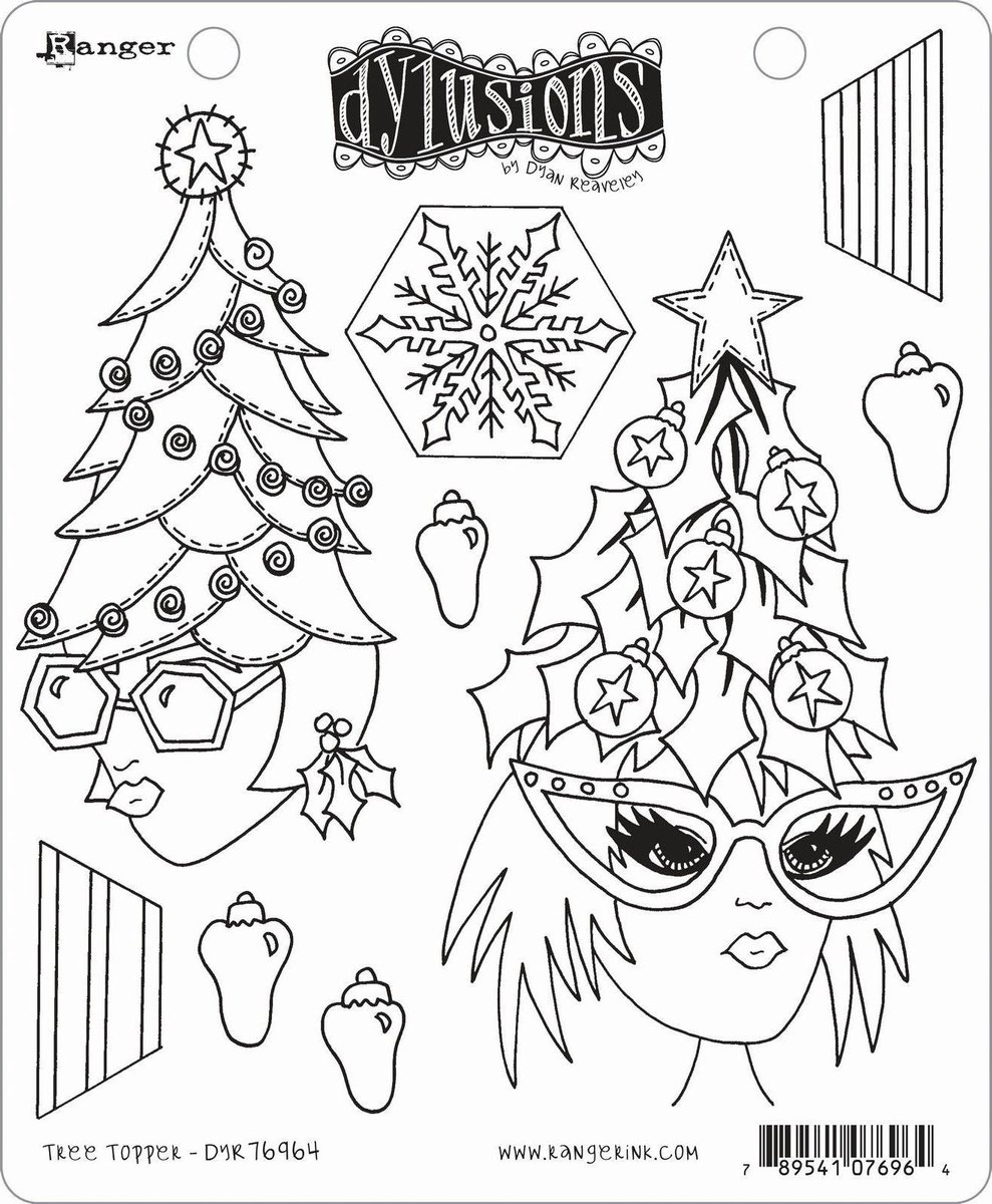 Ranger - Dylusions Stamp Collection Tree Topper