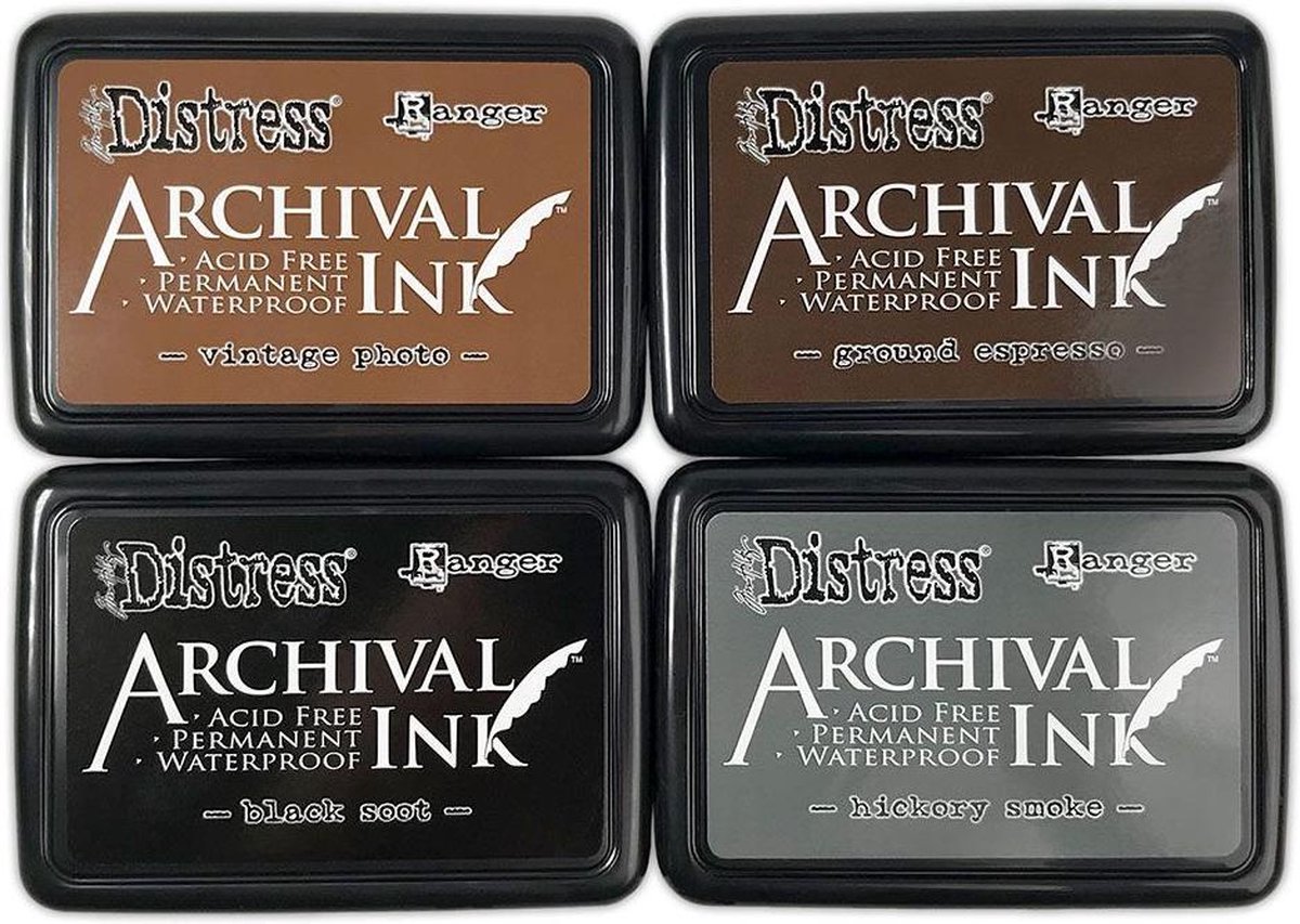 Ranger - Tim Holtz Archival 4 Pack Basics