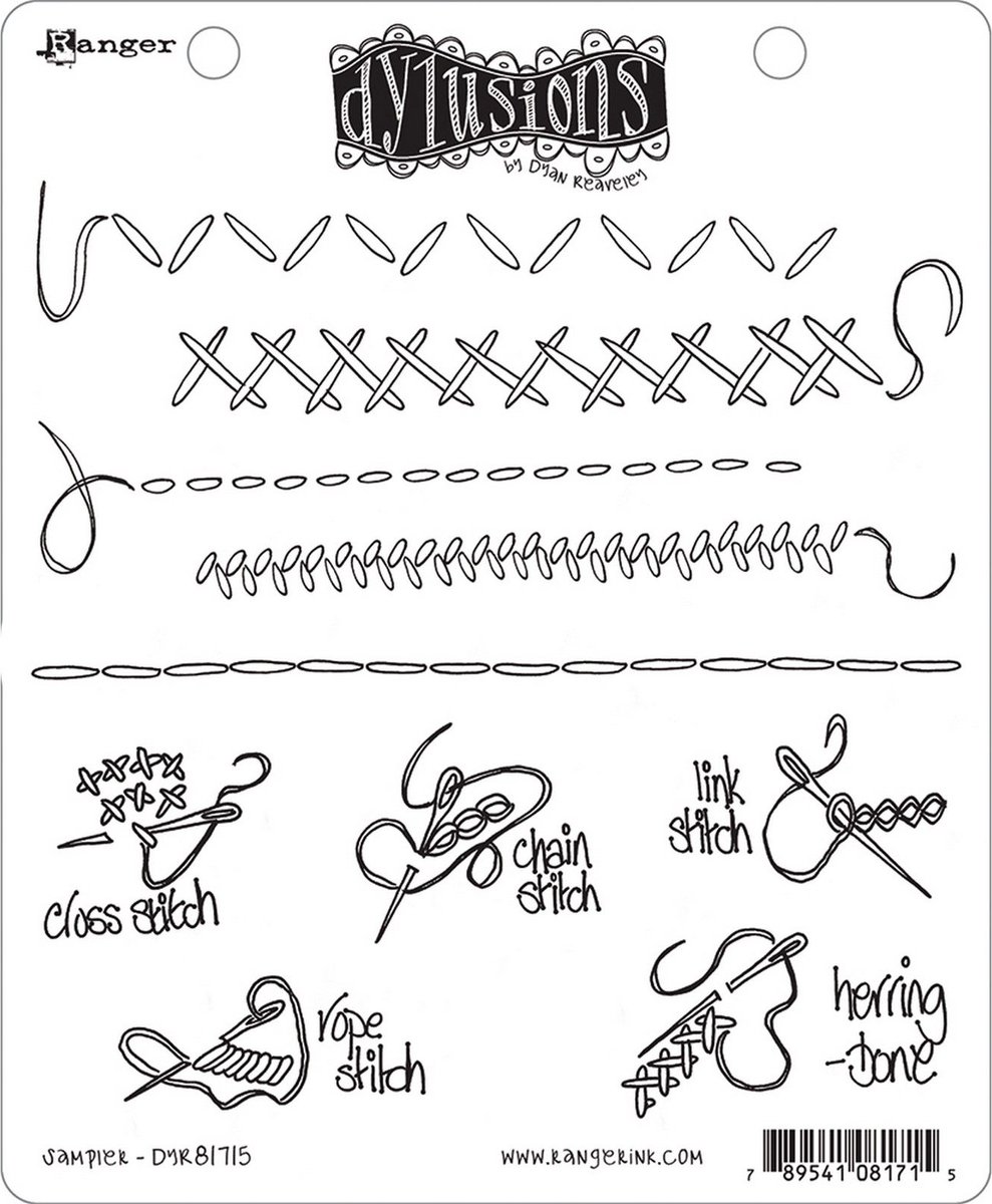 Ranger Dylusions Cling Stamps Sampler