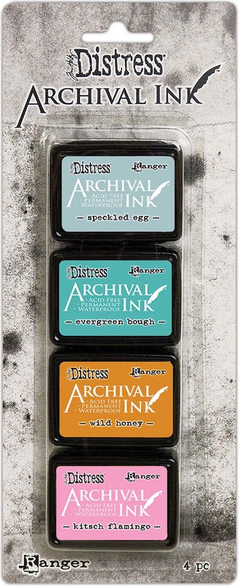 Ranger Distress Archival Mini ink pad - Tim Holtz - Kit 4