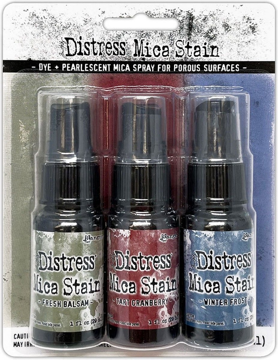 Ranger Distress Mica Stains Holiday Set 3