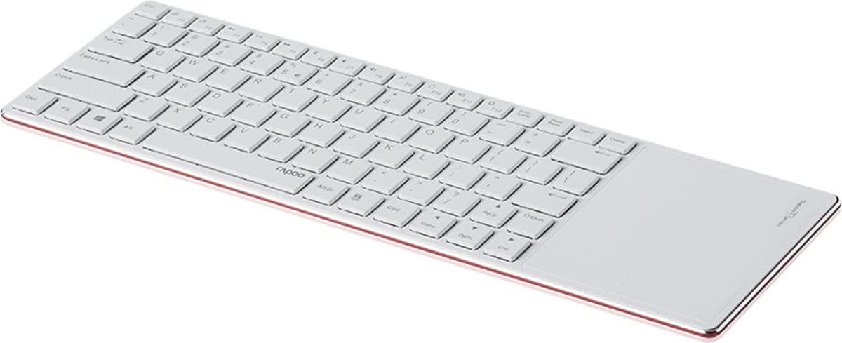 Rapoo E2800P - Draadloos Touch Toetsenbord / Qwerty / Rood