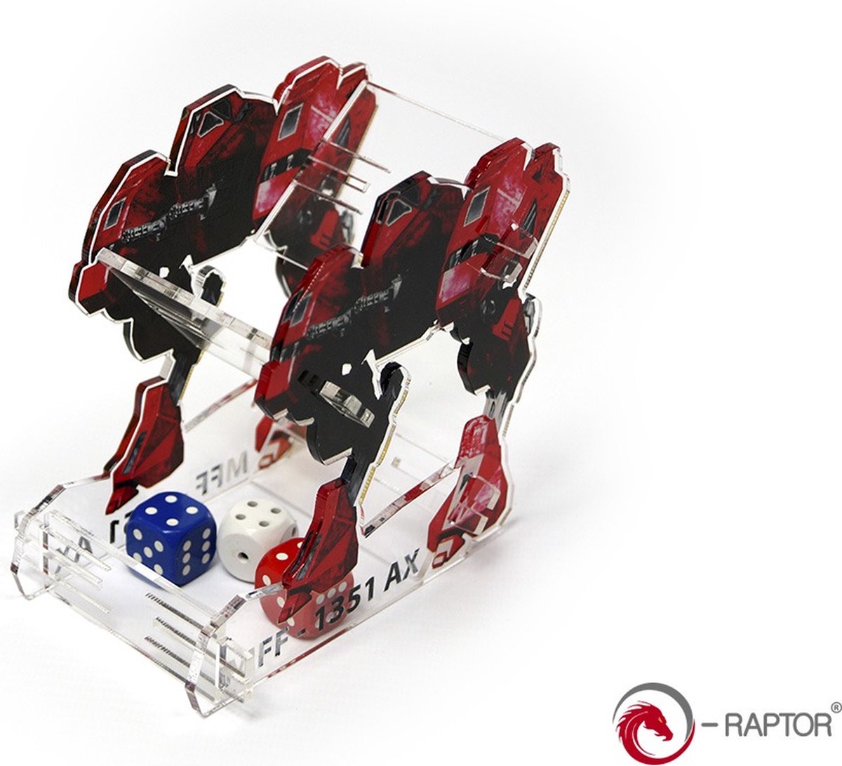 e-Raptor Dice Tower MFF Mech Red