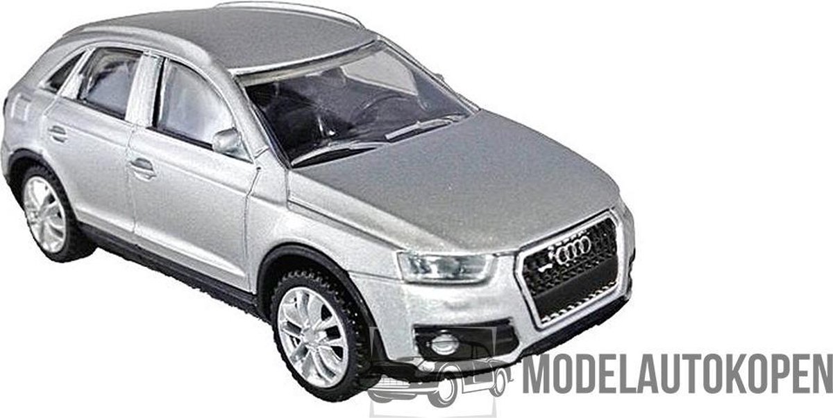 Audi Q3 (Zilver) 1/43 Rastar - Modelauto - Schaalmodel - Model auto - Miniatuurautos - Miniatuur auto