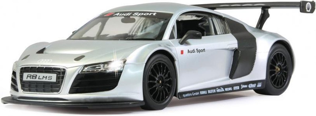 Audi R8 LMS (Zilver) 1/24 Rastar - Modelauto - Schaalmodel - Model auto - Miniatuurautos - Miniatuur auto