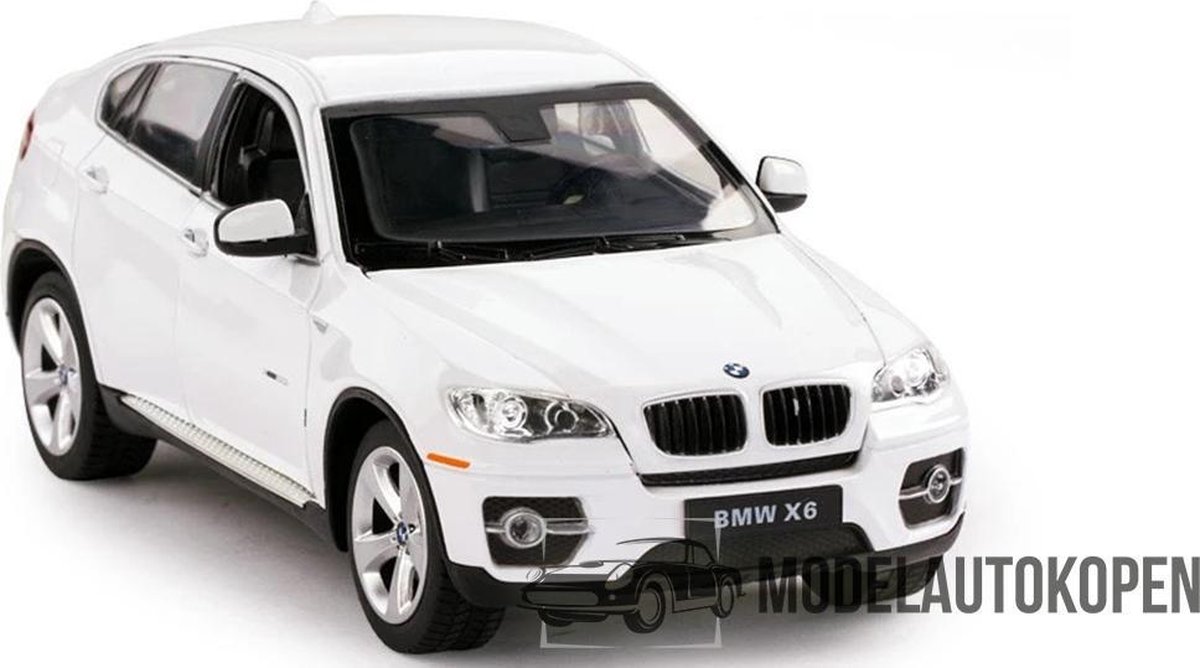 BMW X6 (Wit) 1/24 Rastar - Modelauto - Schaalmodel - Model auto - Miniatuurautos - Miniatuur auto