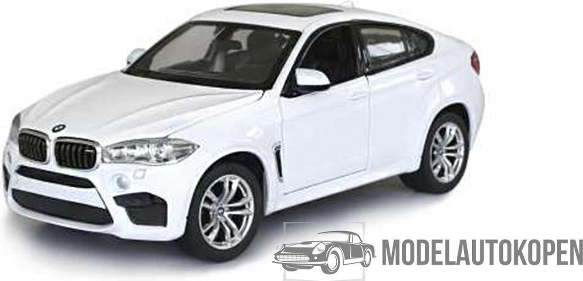 BMW X6M (Wit) 1/24 Rastar - Modelauto - Schaalmodel - Model auto - Miniatuurautos - Miniatuur auto