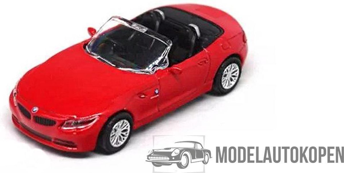 BMW Z4 (Rood) 1/43 Rastar - Modelauto - Schaalmodel - Model auto - Miniatuurautos - Miniatuur auto - Schaal model