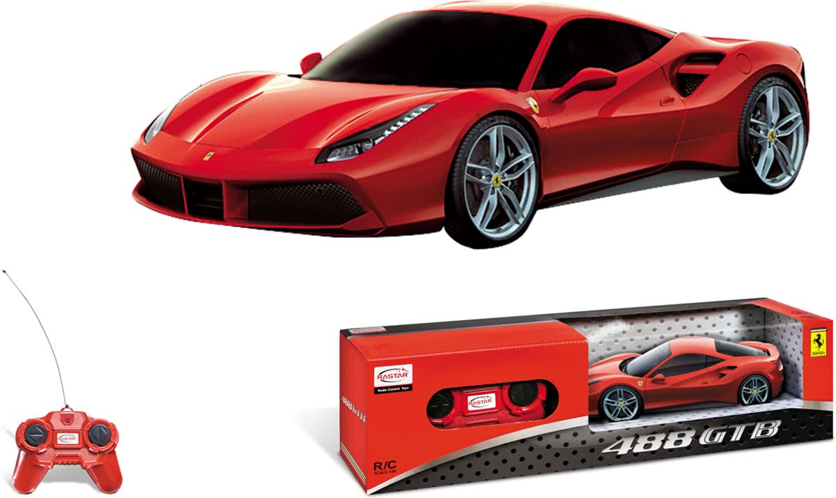 Ferrari 488 GTB - RC - Raceauto - 1:24 - Rood