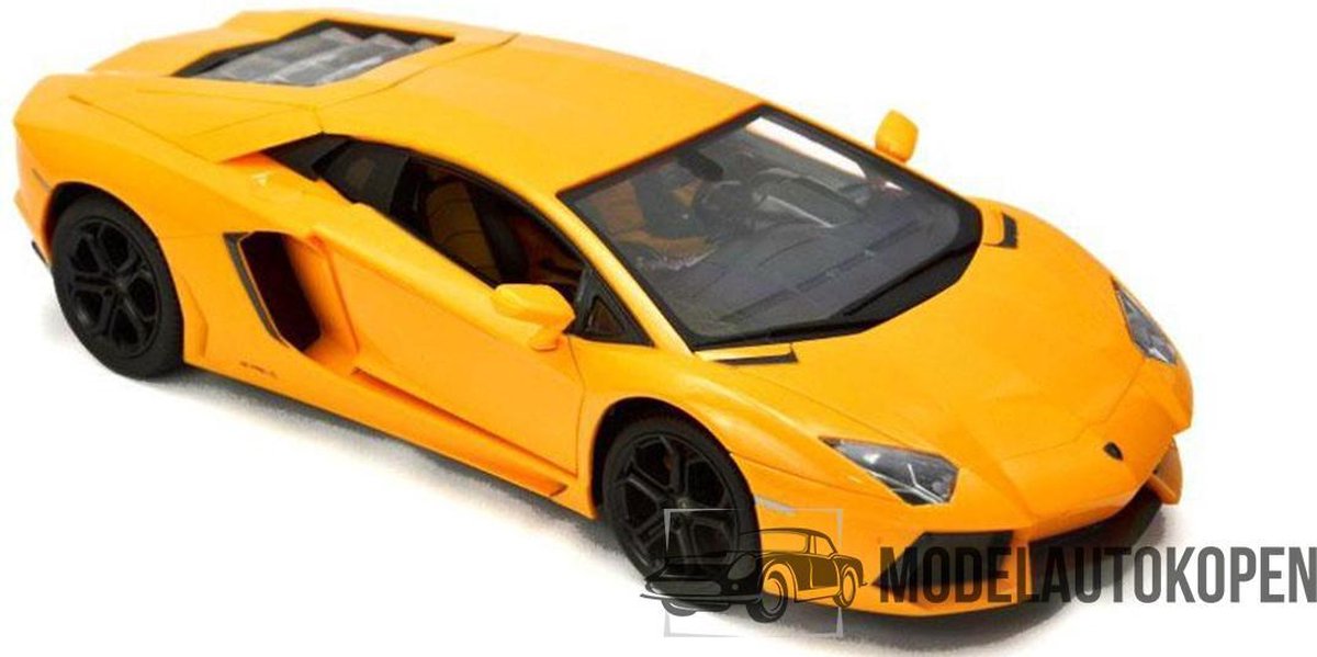 Lamborghini Aventador LP700-4 (Geel) 1/18 Rastar - Modelauto - Schaalmodel - Model auto - Miniatuurautos - Miniatuur auto