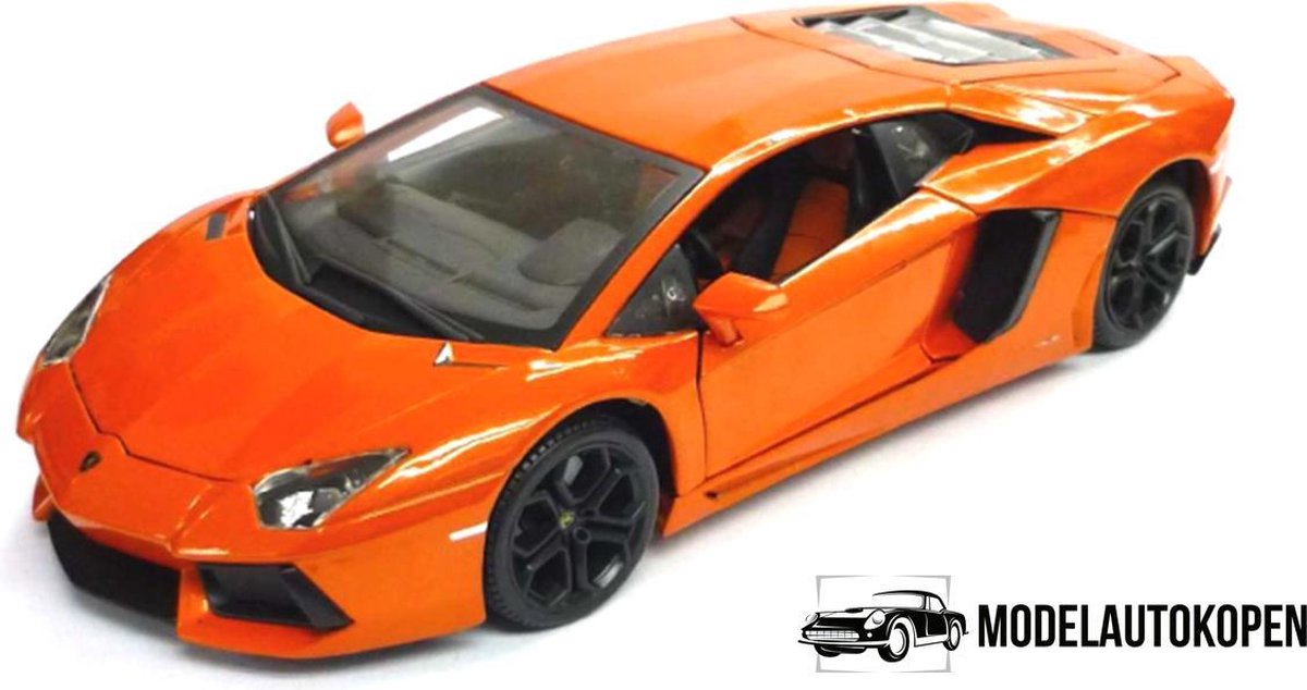 Lamborghini Aventador LP700-4 (Oranje) 1/18 Rastar - Modelauto - Schaalmodel - Model auto - Miniatuurautos - Miniatuur auto