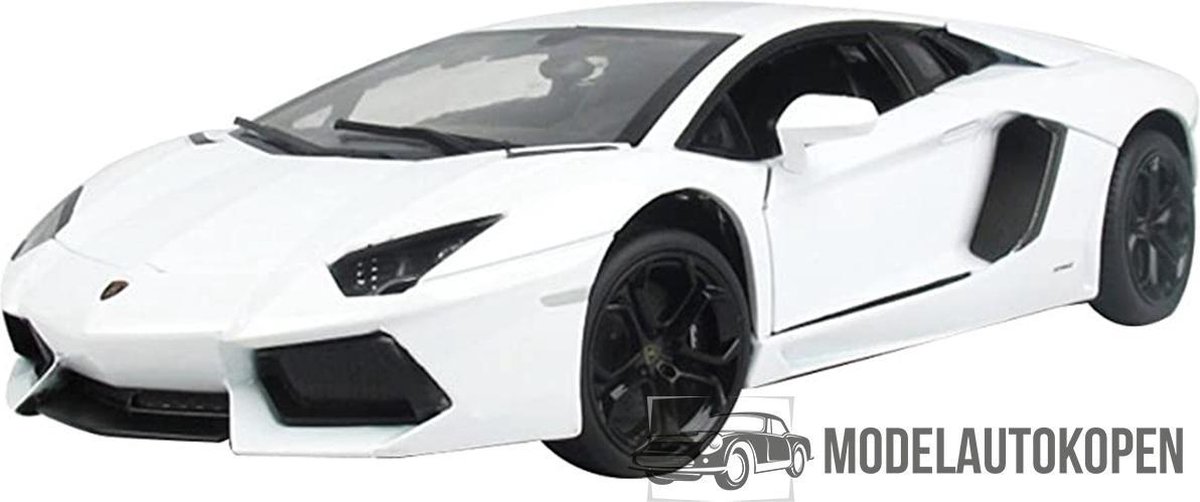 Lamborghini Aventador LP700-4 (Wit) 1/18 Rastar - Modelauto - Schaalmodel - Model auto - Miniatuurautos - Miniatuur auto