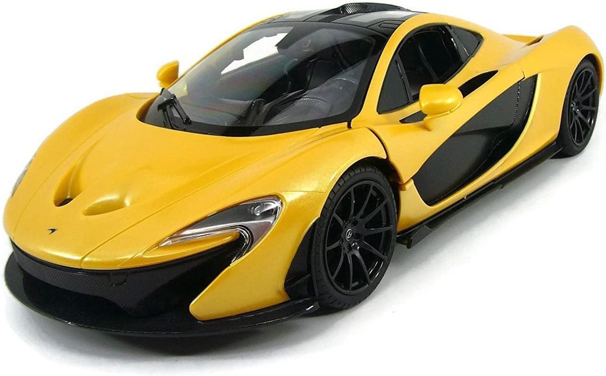 McLaren P1 2017 (Geel) 1/24 Rastar - Modelauto - Schaalmodel - Model auto - Miniatuurautos - Miniatuur auto