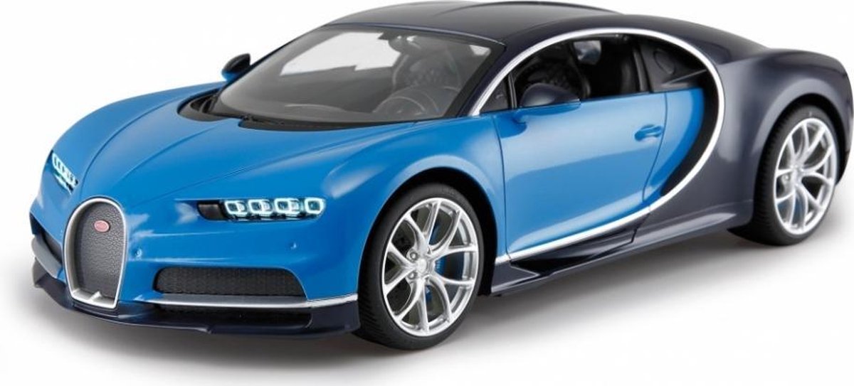 RC Bugatti Chiron jongens 27 MHz 1:14 blauw