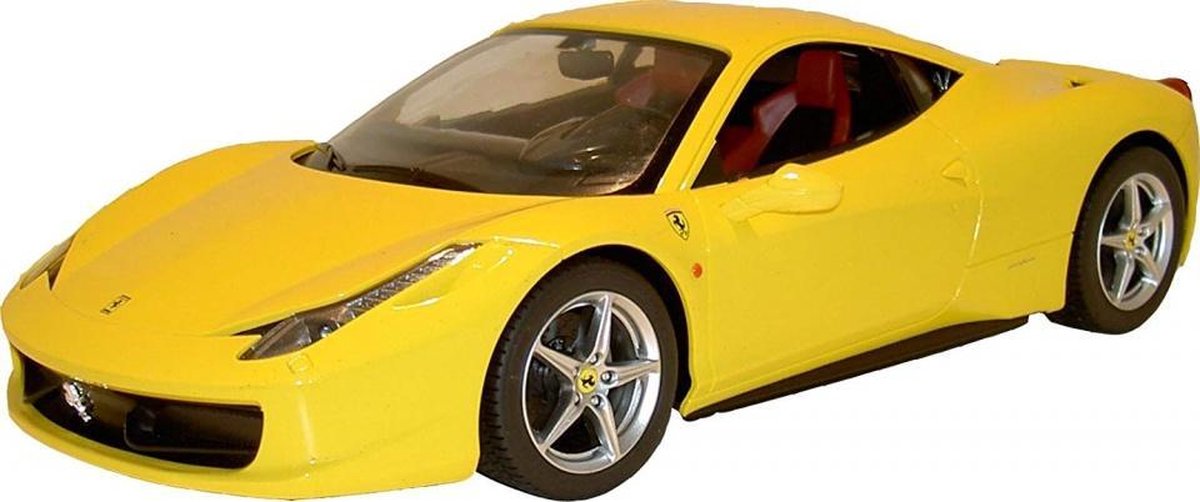 RC Ferrari 458 Italia 18 cm schaal 1:24 geel