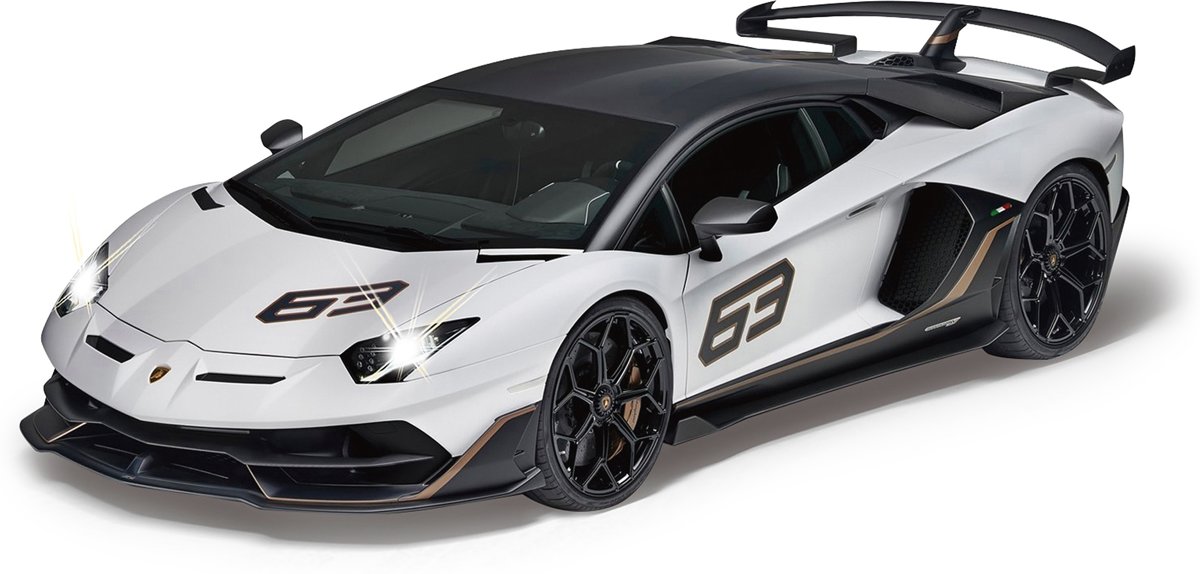   Rc Lamborghini Aventador Svj Zilver 1:14