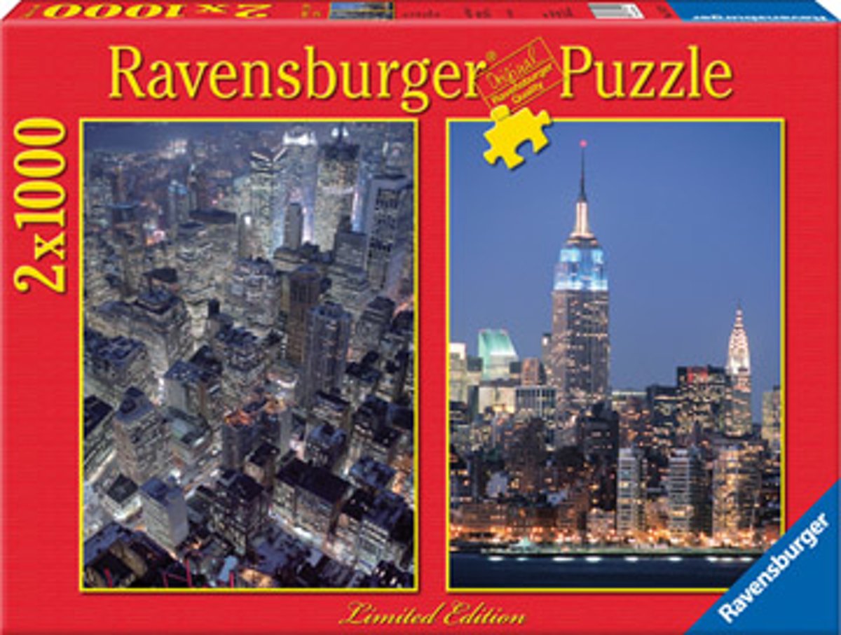 2 Legpuzzels - 1000 stukjes - Skylines -   Puzzel