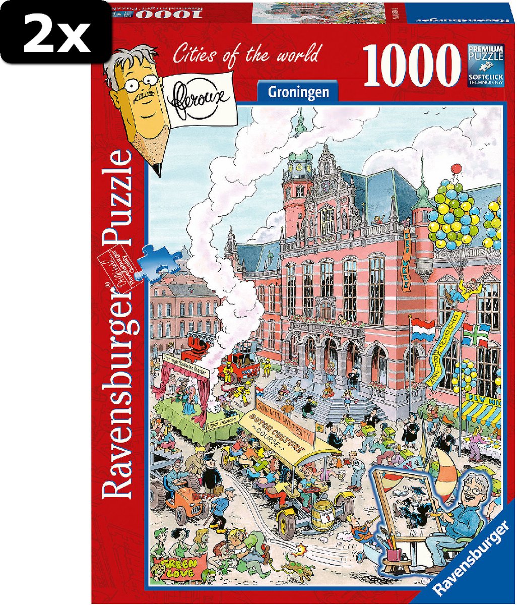 2x Puzzel 1000 stukjes Fleroux Groningen