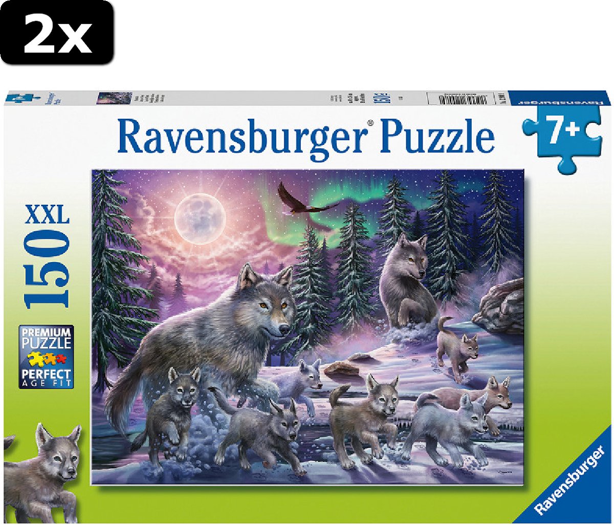 2x Puzzel 150 XXL Noordelijke Wolven