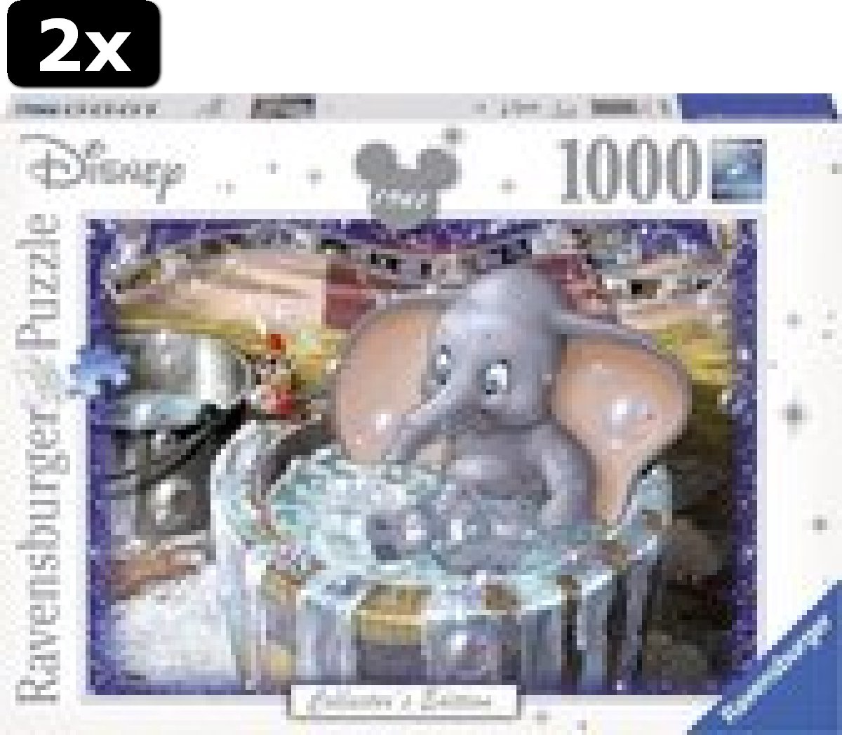 2x Ravensburger puzzel Disney Dumbo - Legpuzzel - 1000 stukjes