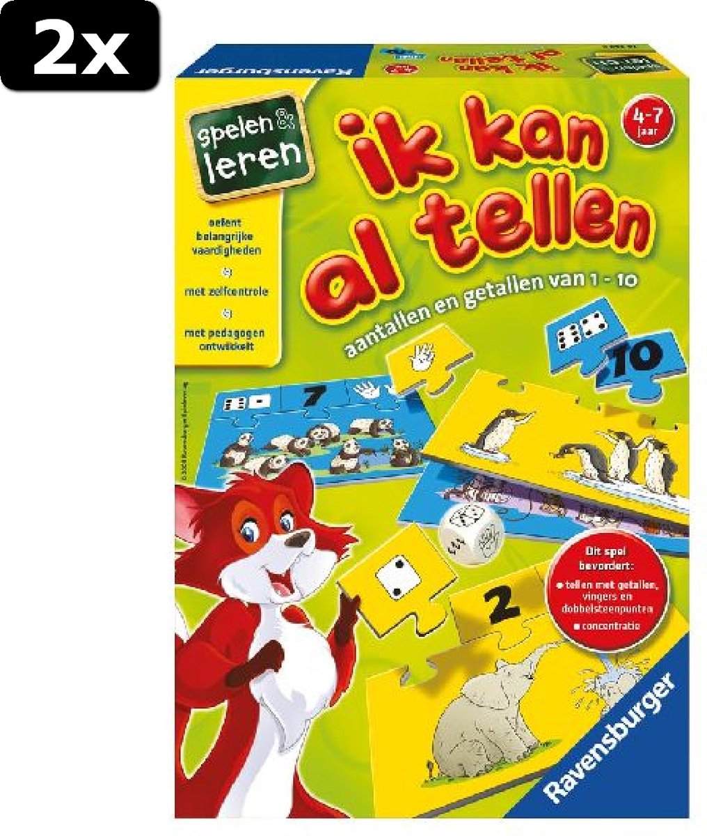 2x Speel- en leerspellen Ik kan al tellen!